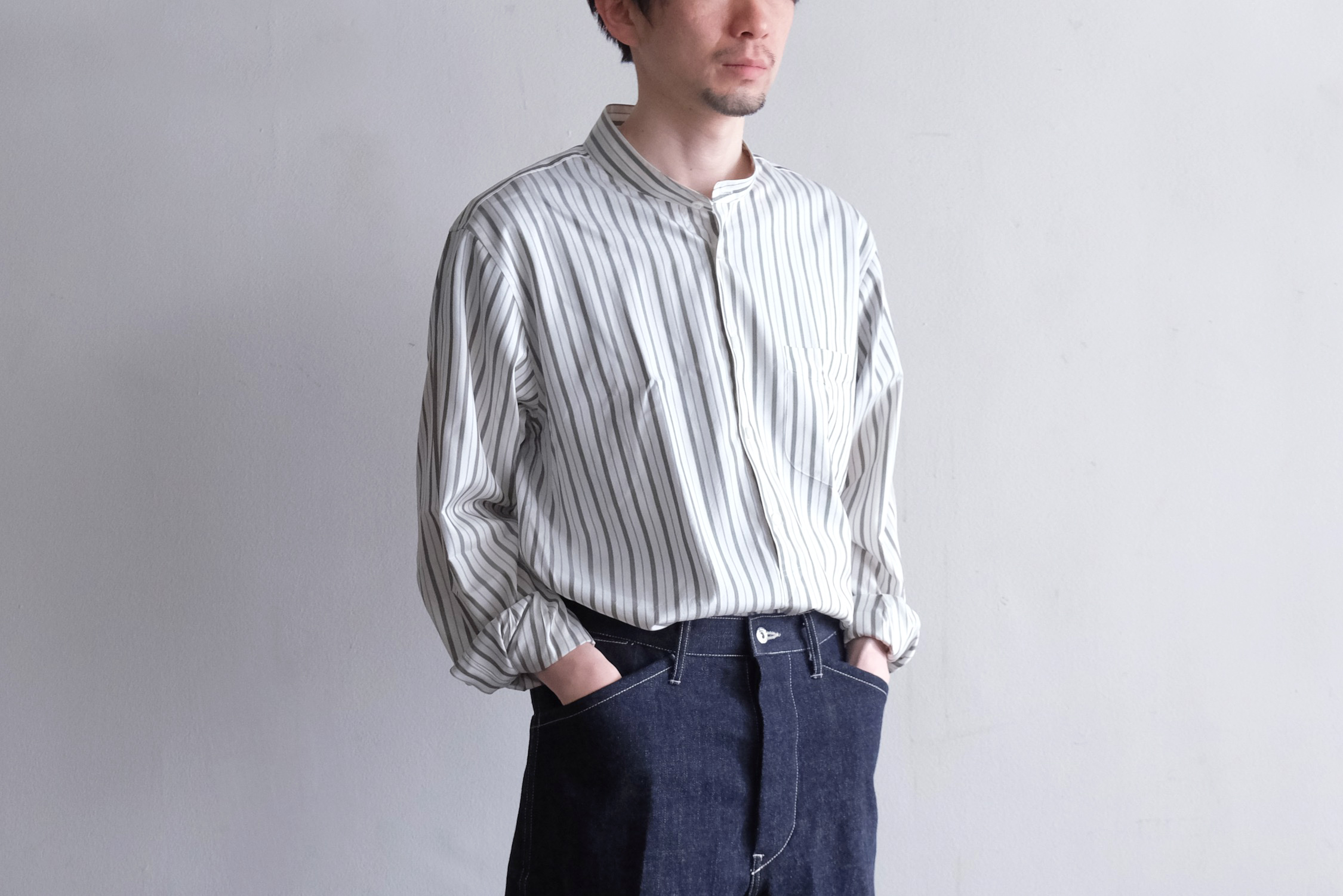 MAATEE&SONS SILK PULLOVER SHIRTS シルク シャツ