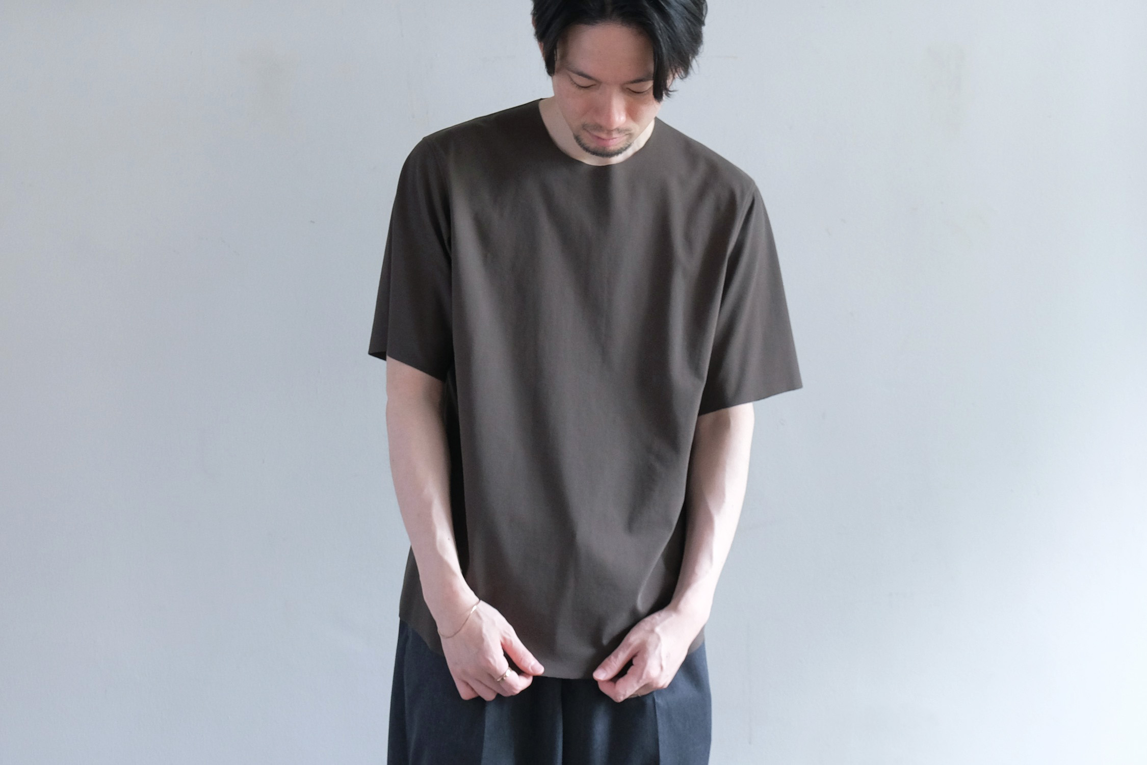 60/- フリーカット強撚ポンチ・Tシャツ | WUNDER