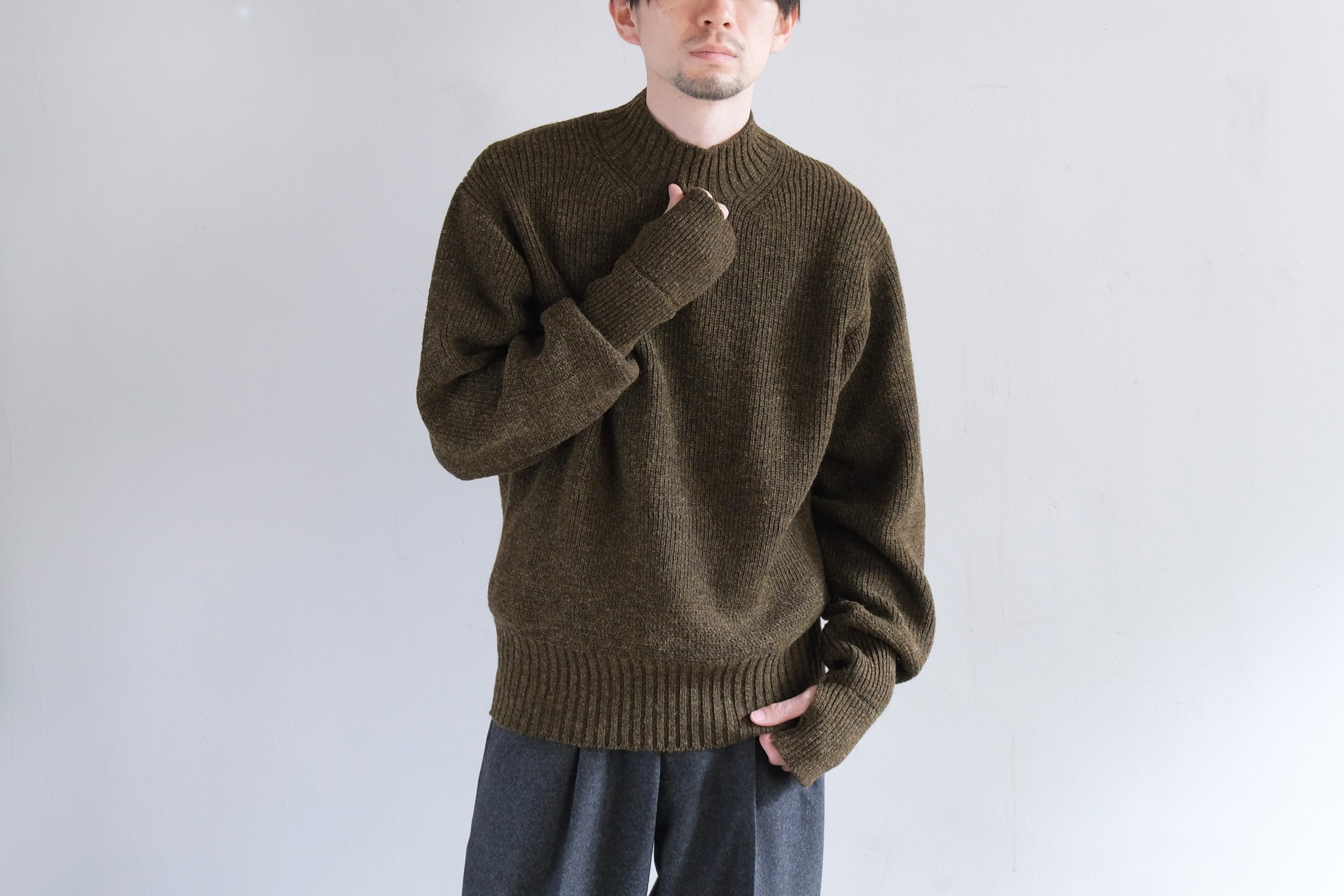 maatee\u0026sons army sweater 21aw表記サイズ2