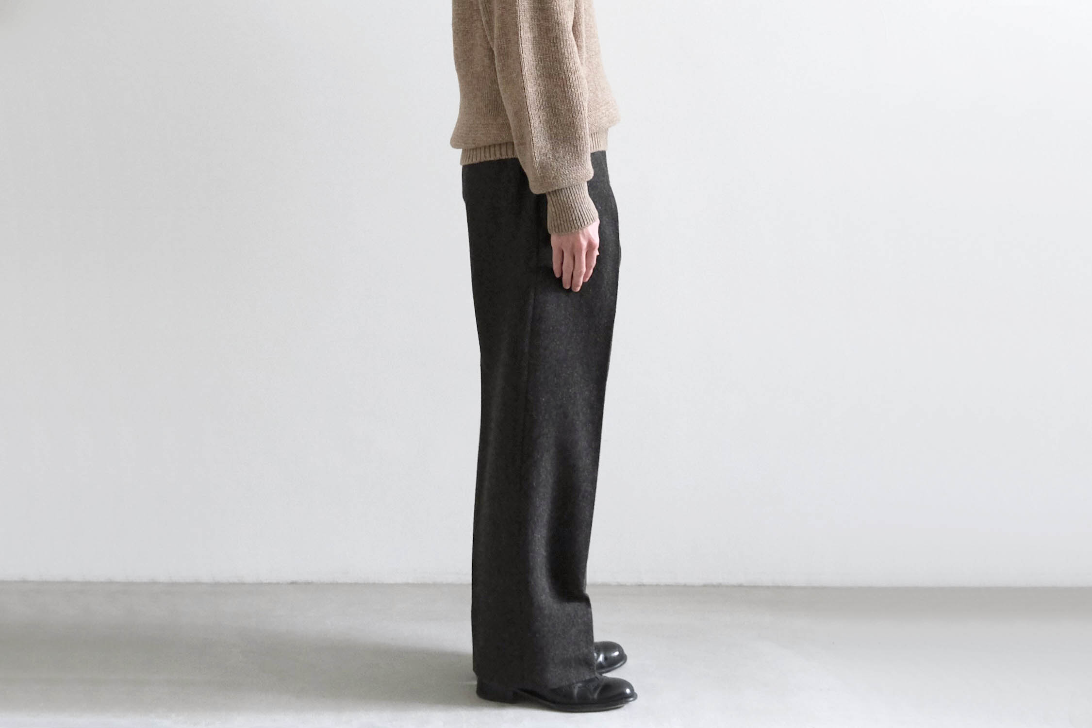 【美品】MAATEE&SONS 2PLEATS TROUSERS JEFFERY JEFFERY